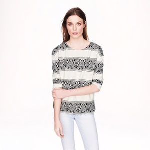 J.Crew Jacquard striped sweatshirt
